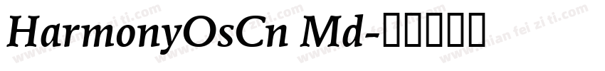 HarmonyOsCn Md字体转换
